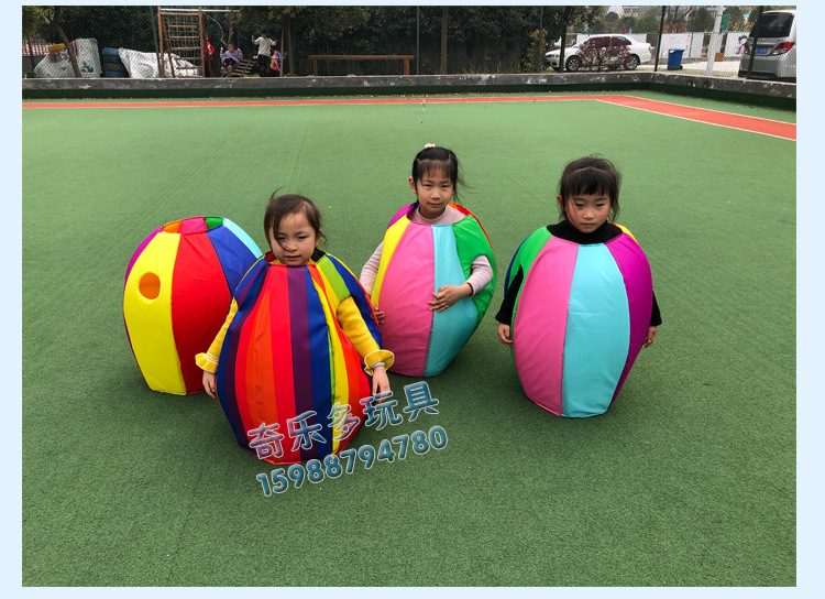 多彩企鹅幼儿园 感统训练器材点亮儿童运动会，快乐体智能趣味游戏